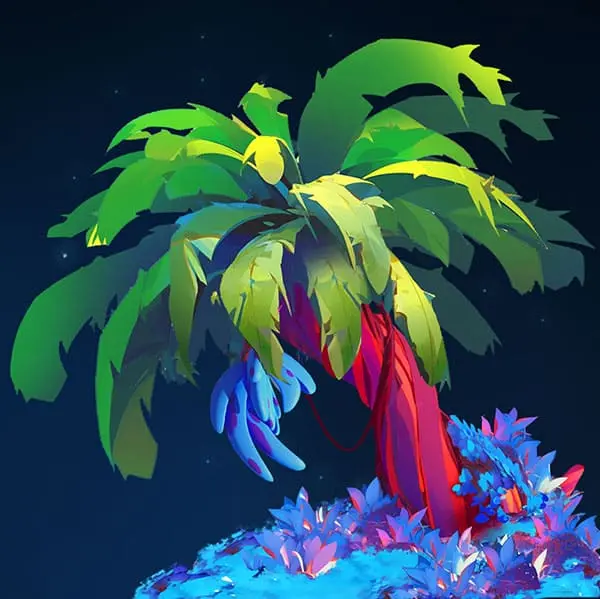 A palm tree representing all seedworld metaverse resources